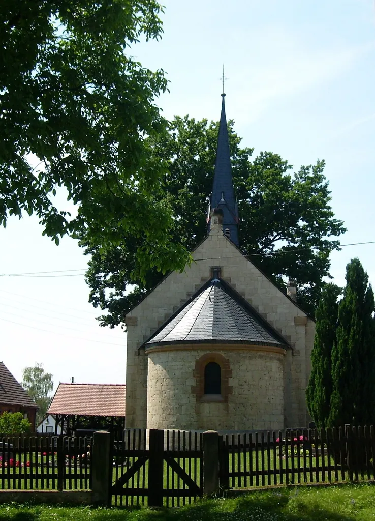 Taugwitz church from the east (Lanitz-Hassel-Tal, district of Burgenlandkreis, Saxony-Anhalt)