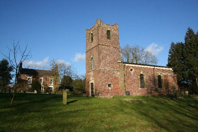 St.Peter &amp; St.Paul's church, Scremby, Lincs. 1733 Georgian brick and handsome with it ! Set high up above the main road, Scremby church retains its genuine fittings.