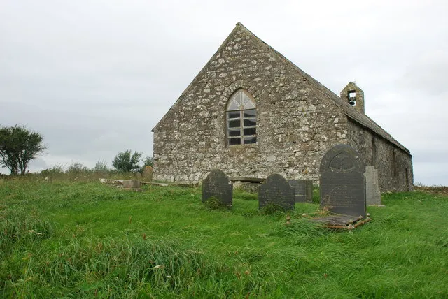 Eglwys Santes Fair Penllech, near to Penllech, Gwynedd, Great Britain. This church on an ancient site on the pilgrims' route to Enlli (Bardsey) stands beside the farmyard of Plas ym Mhenllech. Still in occasional use, it has an almost unaltered Georgian interior.