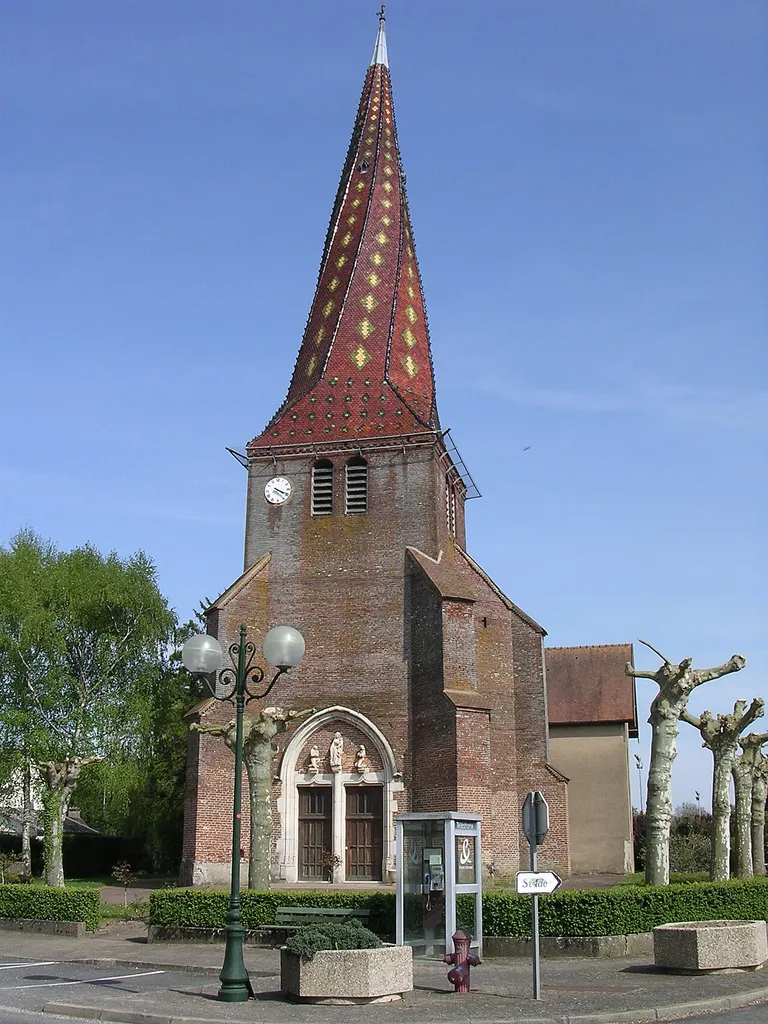 Clocher de l'église de Mervans en Saône-et-Loire