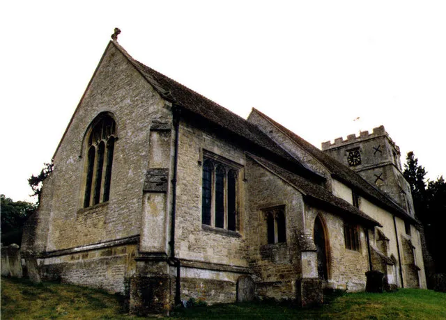 St Andrew's parish church, Letcombe Regis, Oxfordshire (formerly Berkshire), seen from the northeast