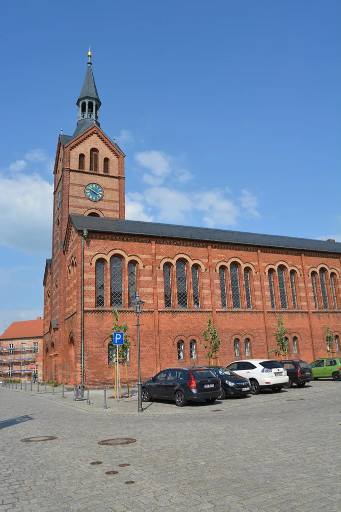 Peitz-Stadtkirche erbaut 1854-1850 nach einem Entwurf von F.A.Stüler, unter Denkmalschutz.