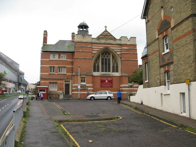Catholic church on Foresters Way The Church of 'Our Lady Help of Christians and St Aloysius'.