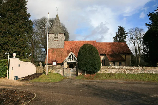 All Saints church , Houghton. Looking N.