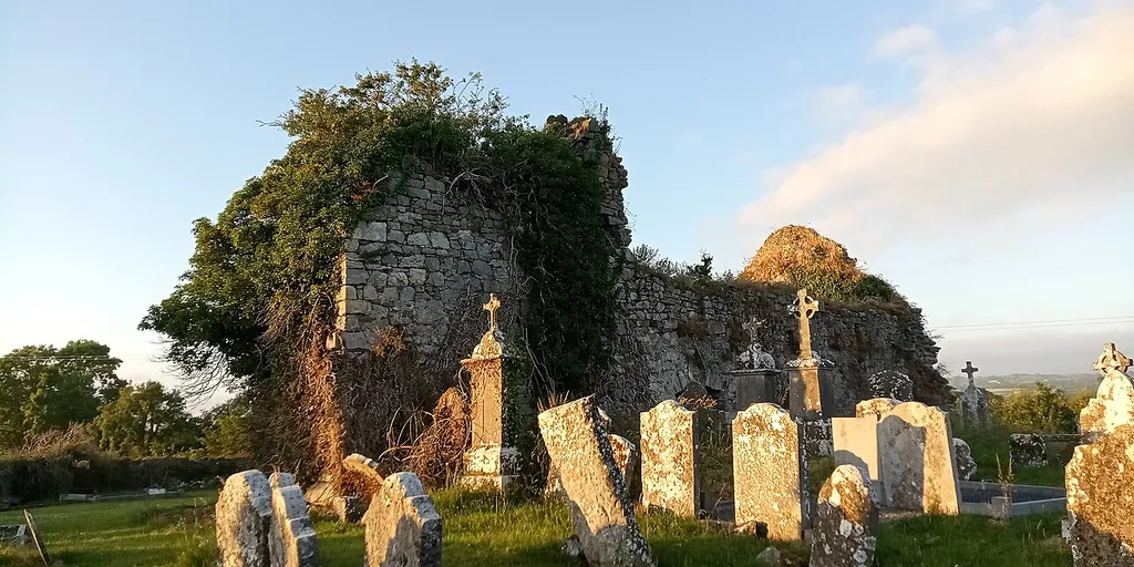 St Catherine's Church from the South in the setting sun