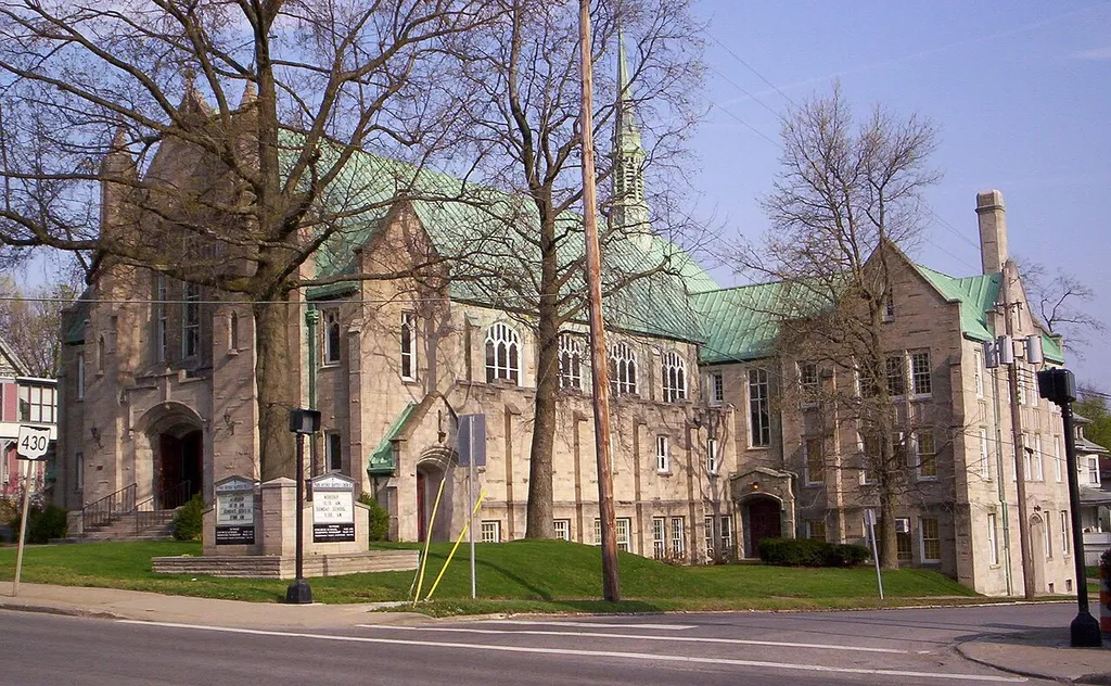 Park Avenue Baptist Church in Mansfield, Ohio, USA.