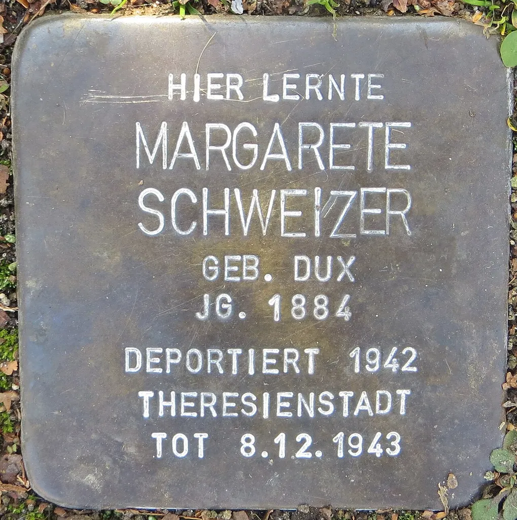Stolperstein dedicated to Margarete Schweizer