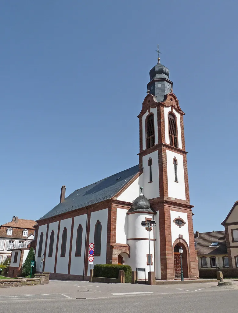 Eglise catholique de Soultz-sous-Forêts (Bas-Rhin).
