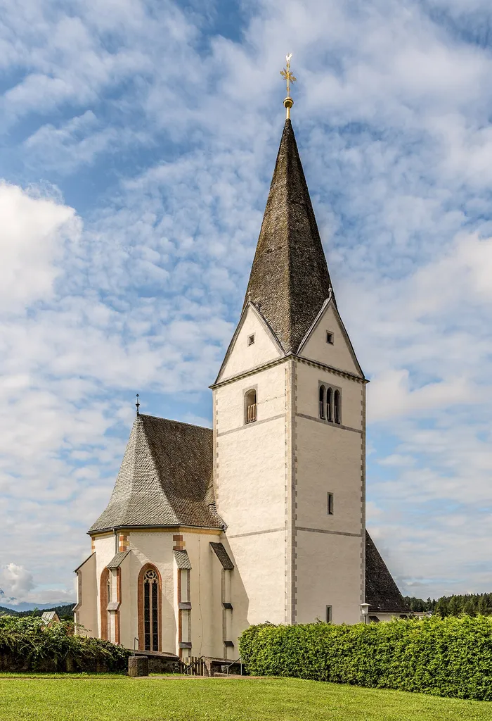 Parish church Saint Mary Magdalene, municipality Ruden, district Voelkermarkt, Carinthia, Austria, EU