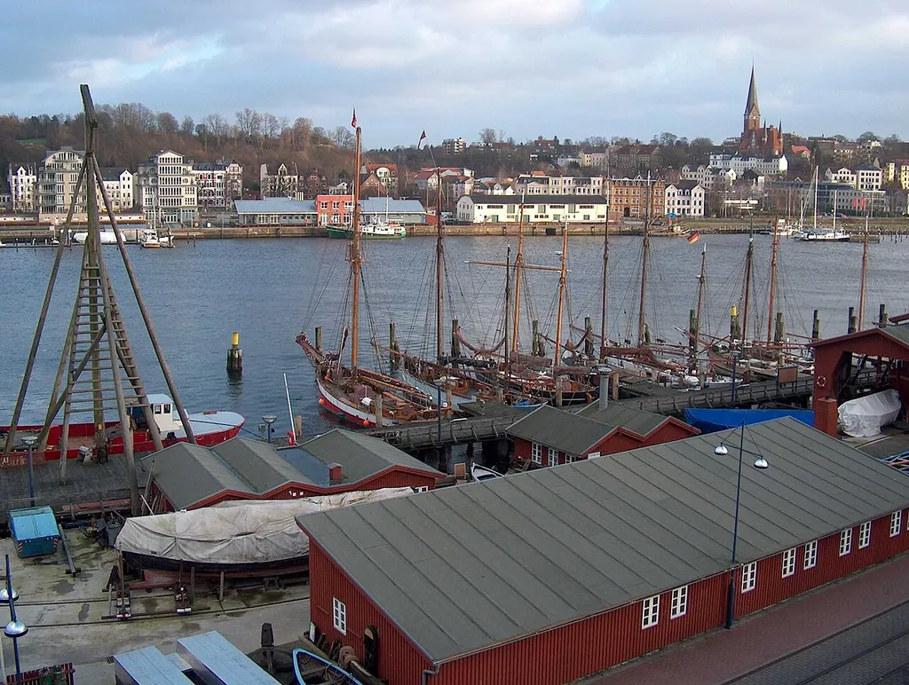 Museumshafen with Museumshafen Flensburg. Picture taken in january 2007.