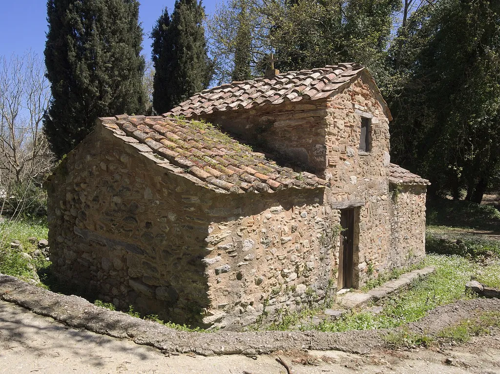 The byzantine church (13-14th century) of Agia Thekla, in Agia Thekla village in Euboea