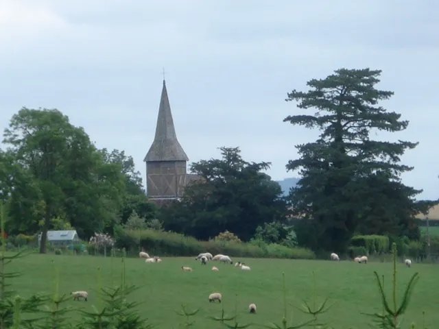 Wolferlow Church Viewed from the small christmas tree plantation near Upper House Farm.