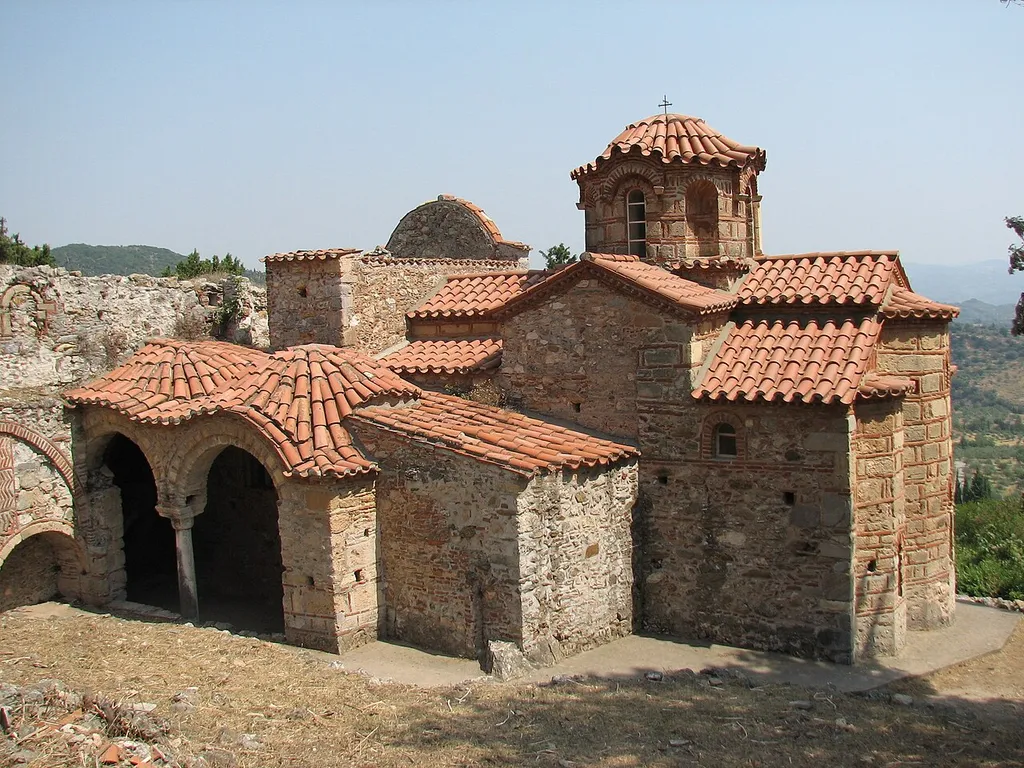 Byzantine city of Mystras,Evanghelistria church.