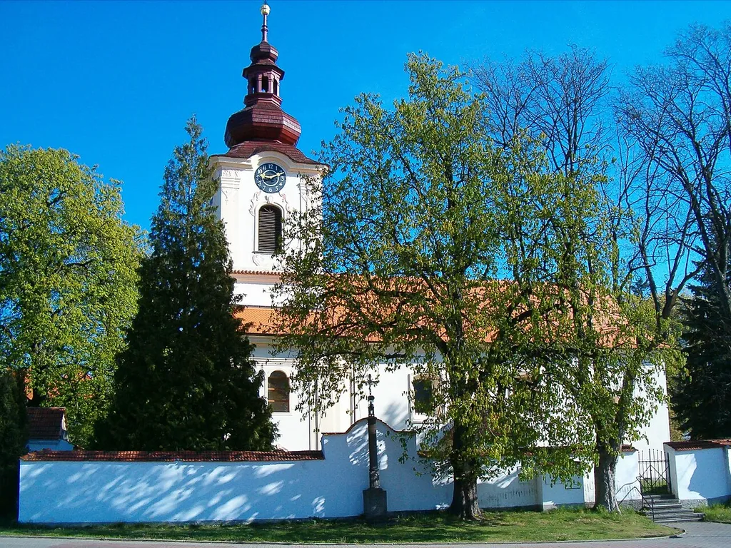 Church of SS Peer and Paul in village of Petrovice (Příbram District), Czech Republic.
