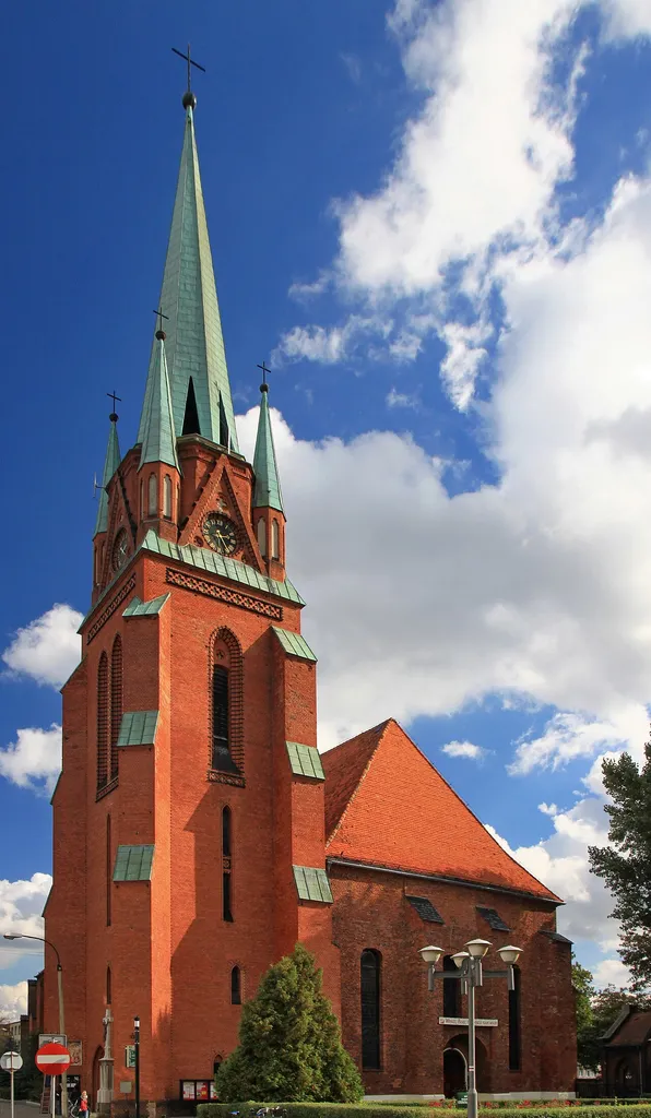 Racibórz, parish church of the Assumption of the Blessed Virgin Mary, build in 14th century, 16th century, 1891, 1948-1849