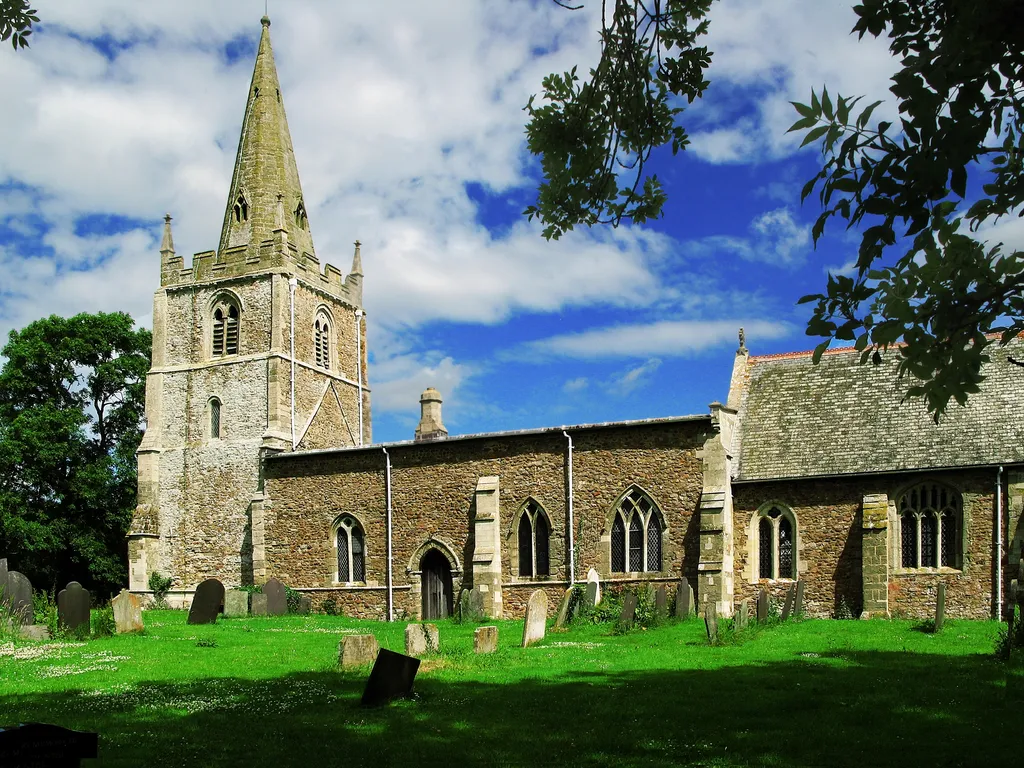 (All Saints)Peatling Magna church has a large churchyard and stands on the edge of the small village in a very pleasant rural location.