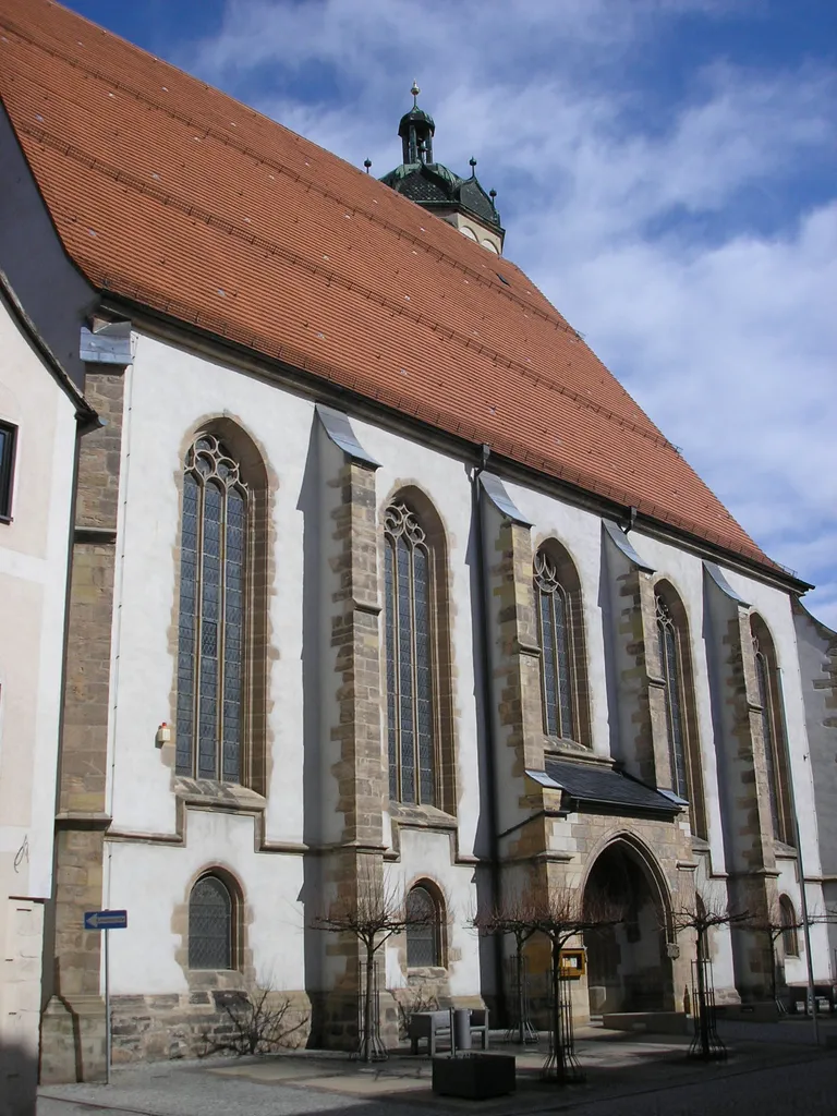 Die Stadtkirche von Neustadt an der Orla (Thüringen).