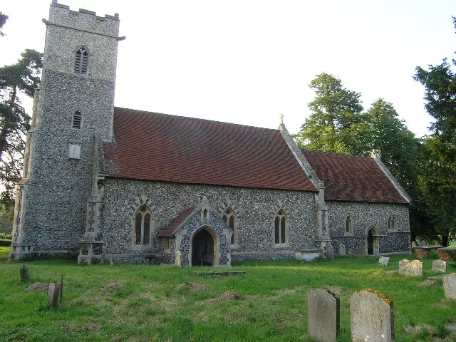 Church of St Peter in Sibton, Suffolk, England. A Grade I listed medieval church.