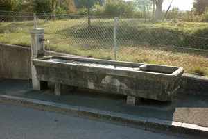 Fountain railway underpass Buch