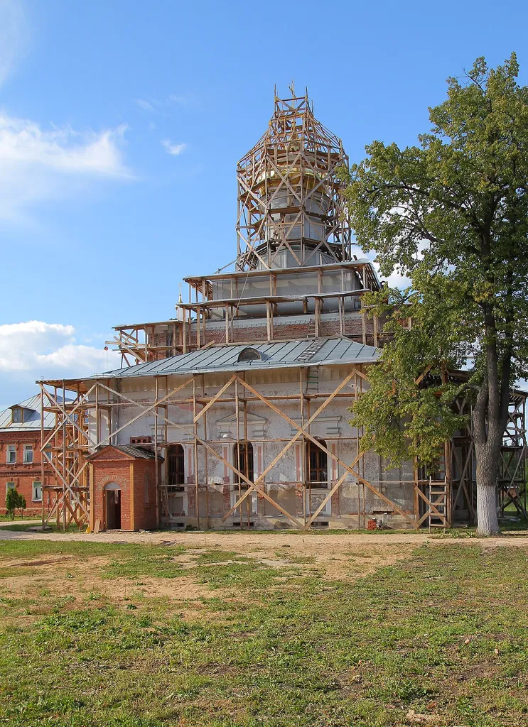 Zosimova Hermitage in Novofedorovskoye settlement, Moscow, Russia. Trinity Church.