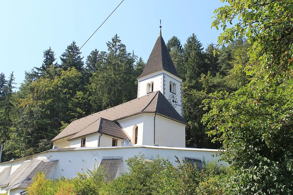 Church in St Veit im Jauntal in the community of Sankt Kanzian am Klopeiner See