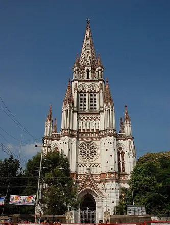 Photo of a famous church in trichy city.
