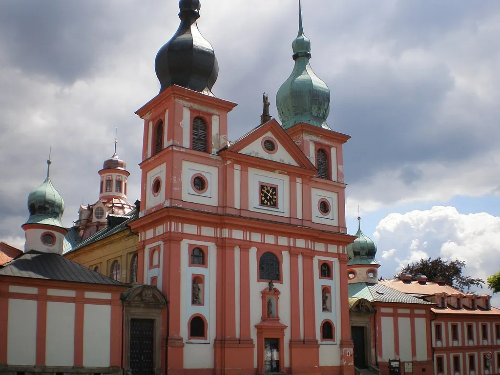 Pilgrimage church of the Assumption of the Virgin Mary and Saint Mary Magdalene in Chlum Svaté Maří, Sokolov District, Czech Republic.