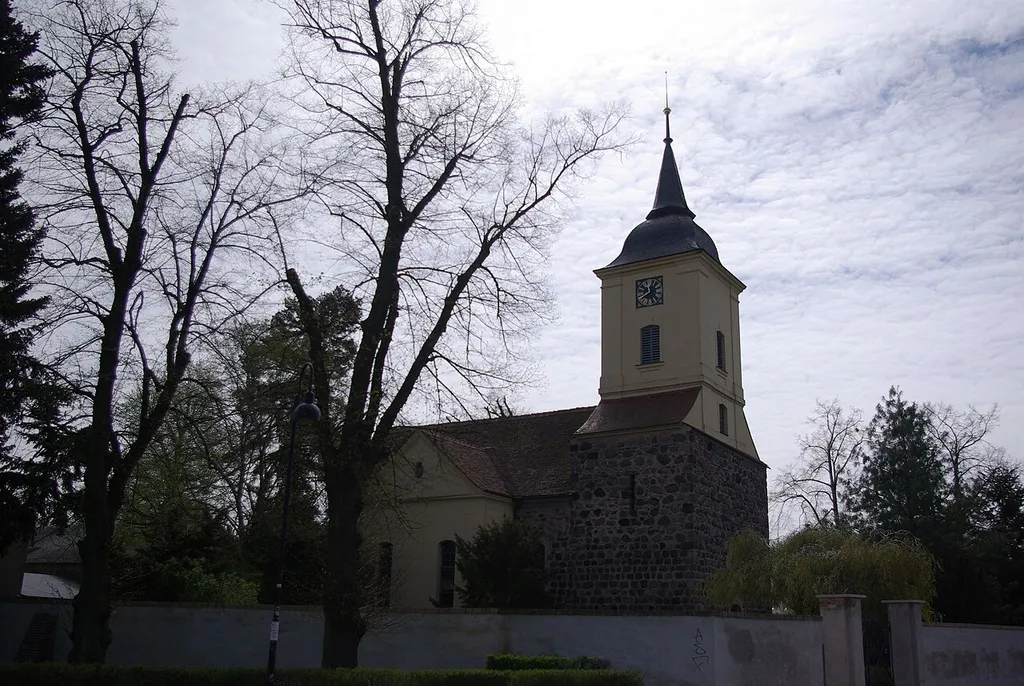 Groß Kreutz in Brandenburg. Die Kirche steht unter Denkmalschutz.