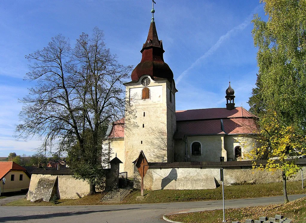 Church in Vyskytná nad Jihlavou, Czech Republic