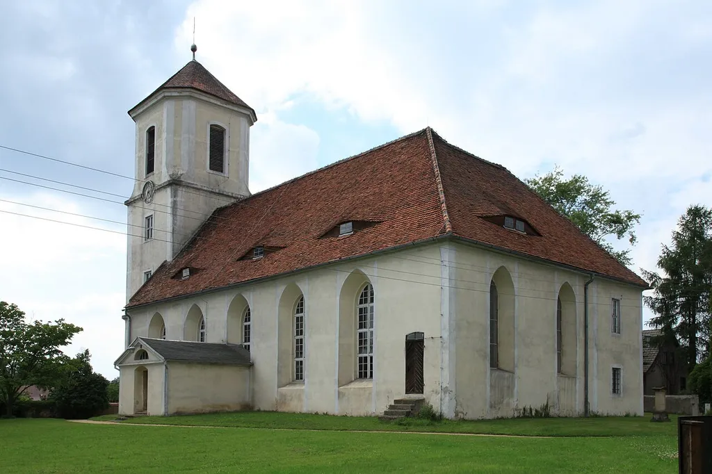 Kirche, Dubrauker Straße in Baruth bei Bautzen, Malschwitz