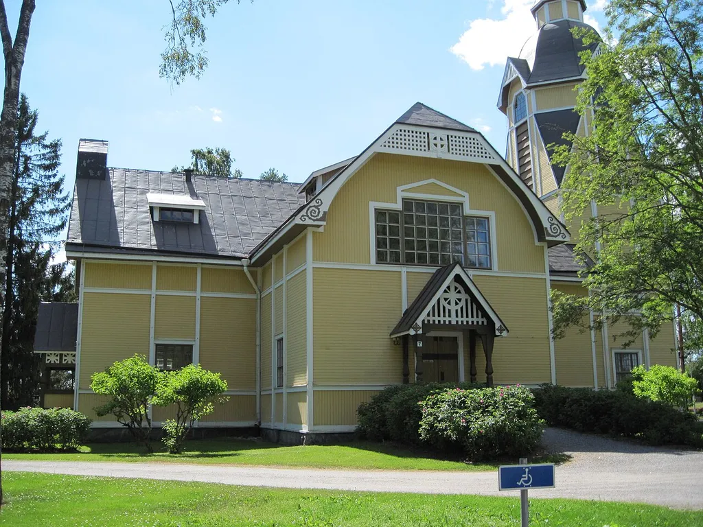 Keikyä Church in former Äetsä - present day Sastamala, southwestern Finland. Designed in the Art Nouveau style by architect Josef Stenbäck, and built in 1912.