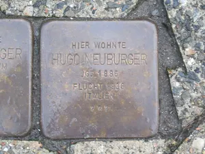 Stolperstein dedicated to Hugo Neuburger