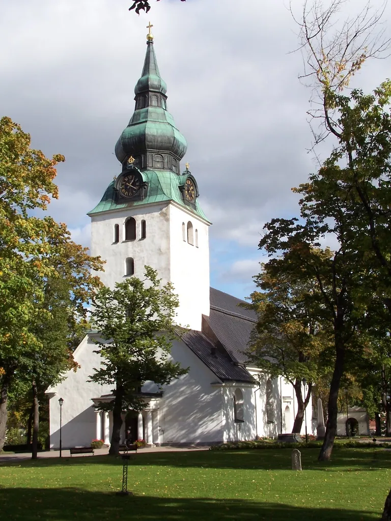 Hudiksvall church from southwest, Sweden
