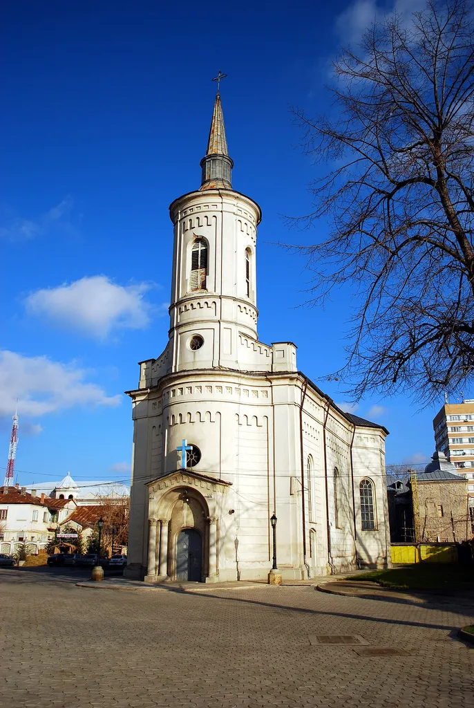 The Roman Catholic episcopal cathedral in Iaşi, Romania