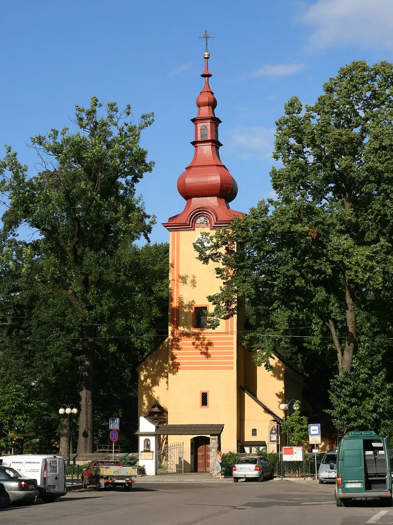 All Saints Church in Krościenko nad Dunajcem (Poland).
