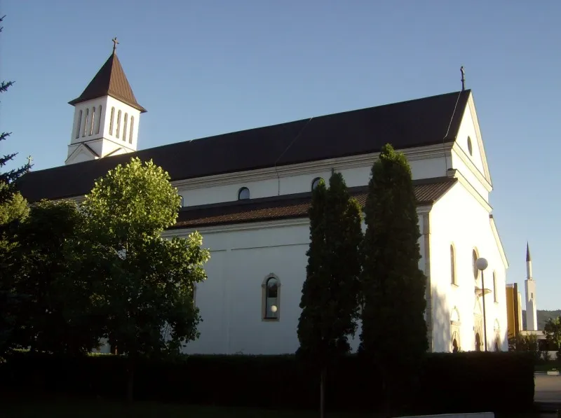 Catholic church in Bugojno, Bosnia and Hercegovina