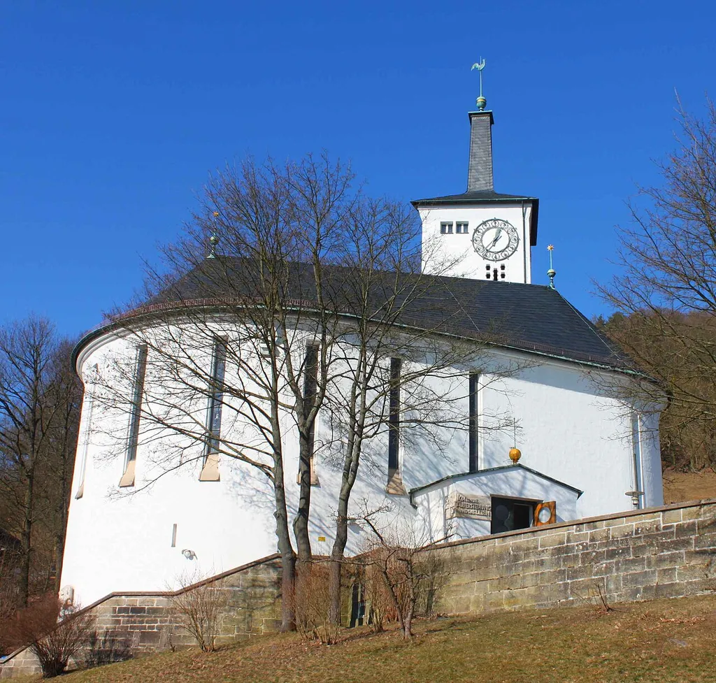 Die Auferstehungskirche im Kulmbacher Ortsteil Blaich aus dem Jahre 1955.