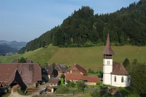 reformed church with rectory, oven house and part of the former monastery