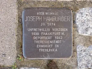 Stolperstein dedicated to Joseph Hamburger