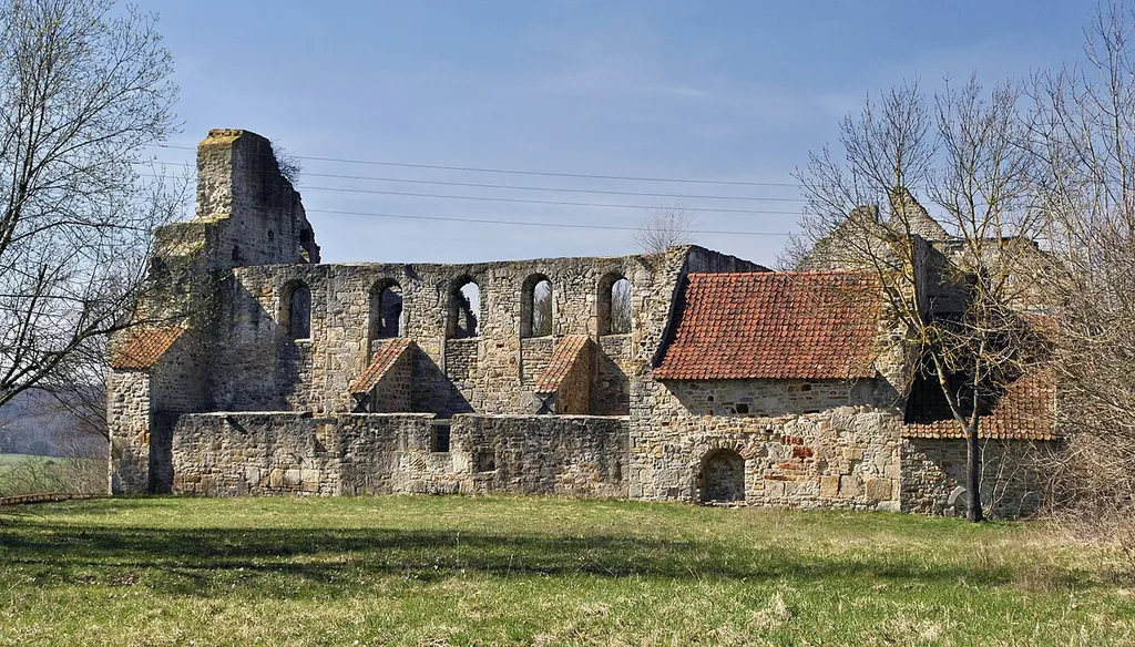 Full south-easterly view of Walbeck Abbey Church, Germany.