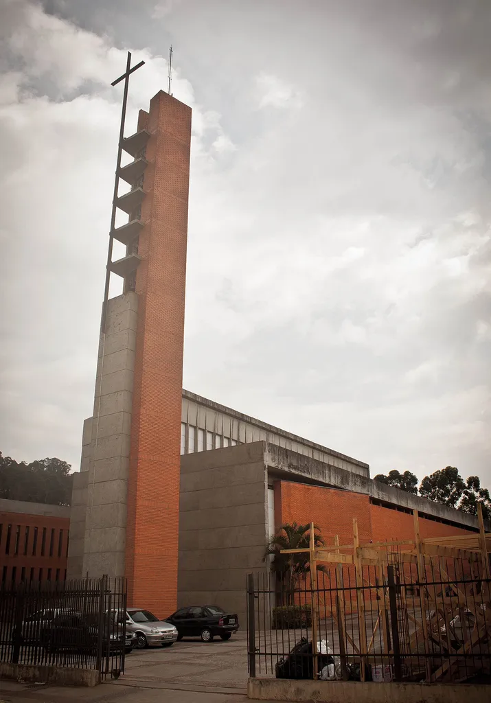 Cathedral of Catholic Church on Campo Limpo neighborhood, in the city of São Paulo, Brasil.