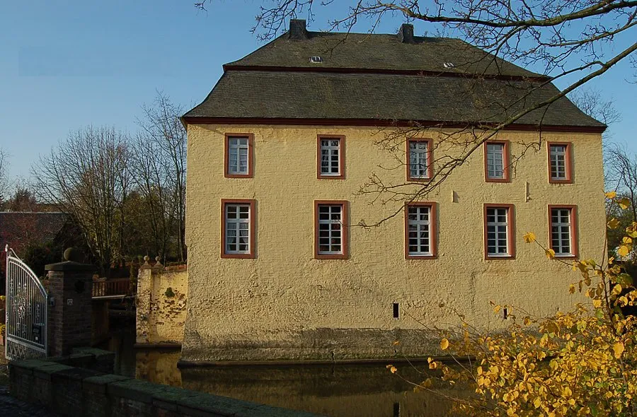 Wasserburg Anstel in Rommerskirchen-Anstel / Deutschland.