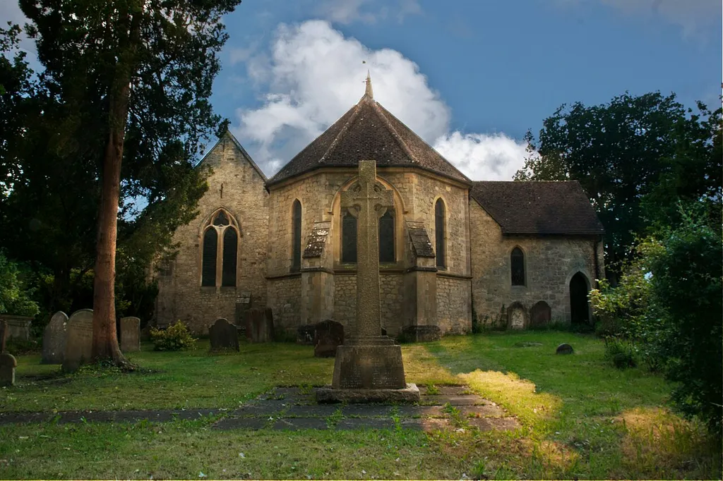St John the Evangelist's parish church, Eastbourne Road, Blindley Heath, Surrey, England, seen from the east
