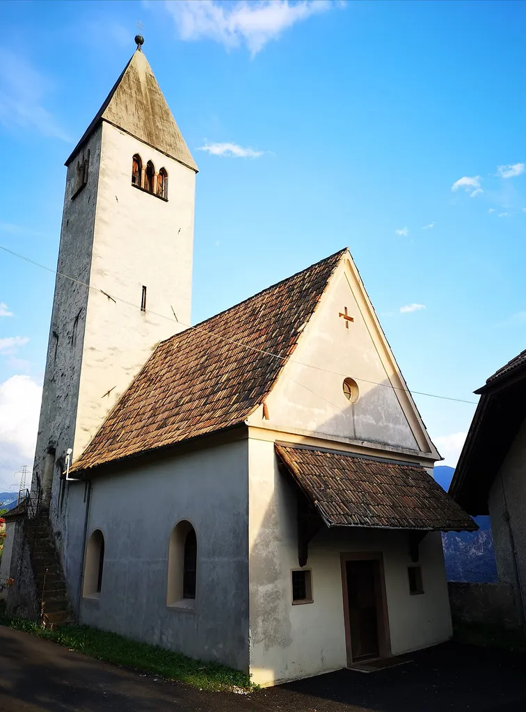 The St Justina chapel near Bozen-Bolzano, from northeast