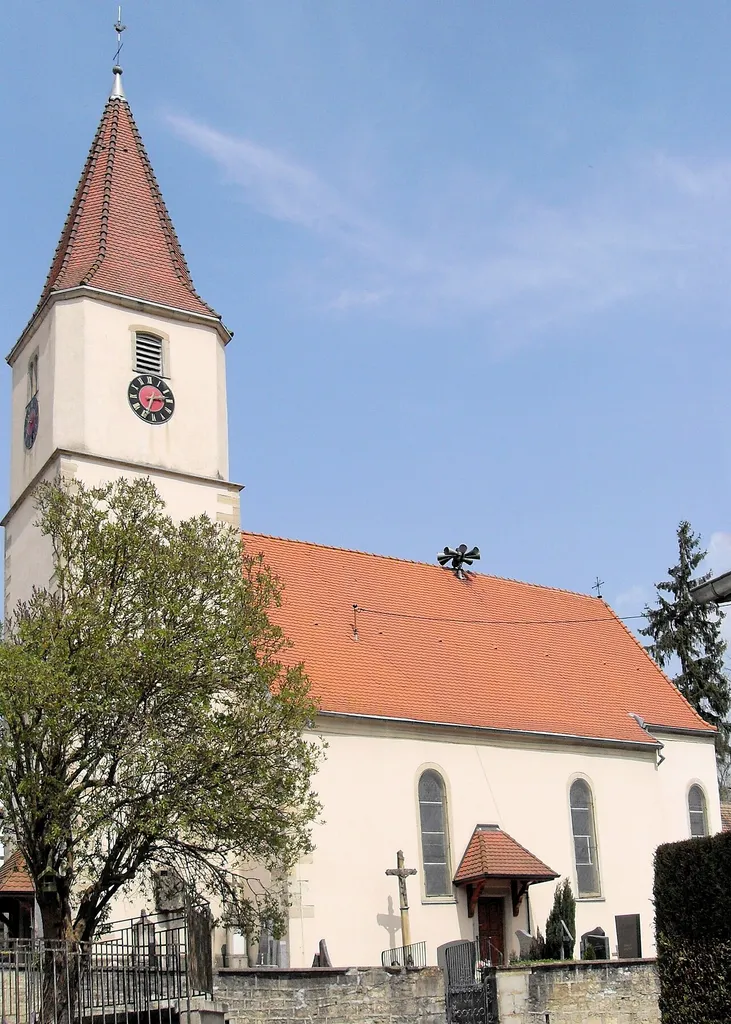 L'église Saint-Georges à Franken, côté sud