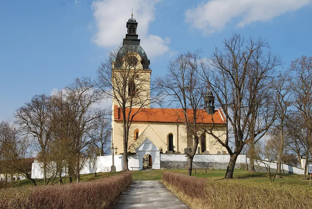 Kostel sv. Vavřince. Putim. Okres Písek. Česká republika.