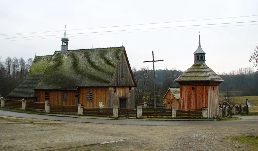 Church of the Visitation in Niekrasów, Poland. Cultural heritage monument.
