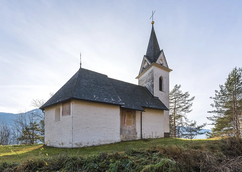 Subsidiary church Saint Leonard at Unterguntschach, municipality Maria Rain, district Klagenfurt Land, Carinthia, Austria, EU