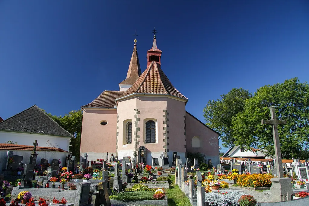 Church of st. Nicolaus in Lažiště village in Prachatice District in the Czech Republic