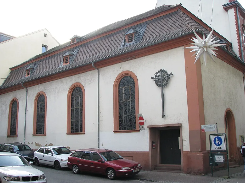 Die Erlöserkirche in der Heidelberger Altstadt, erbaut 1724